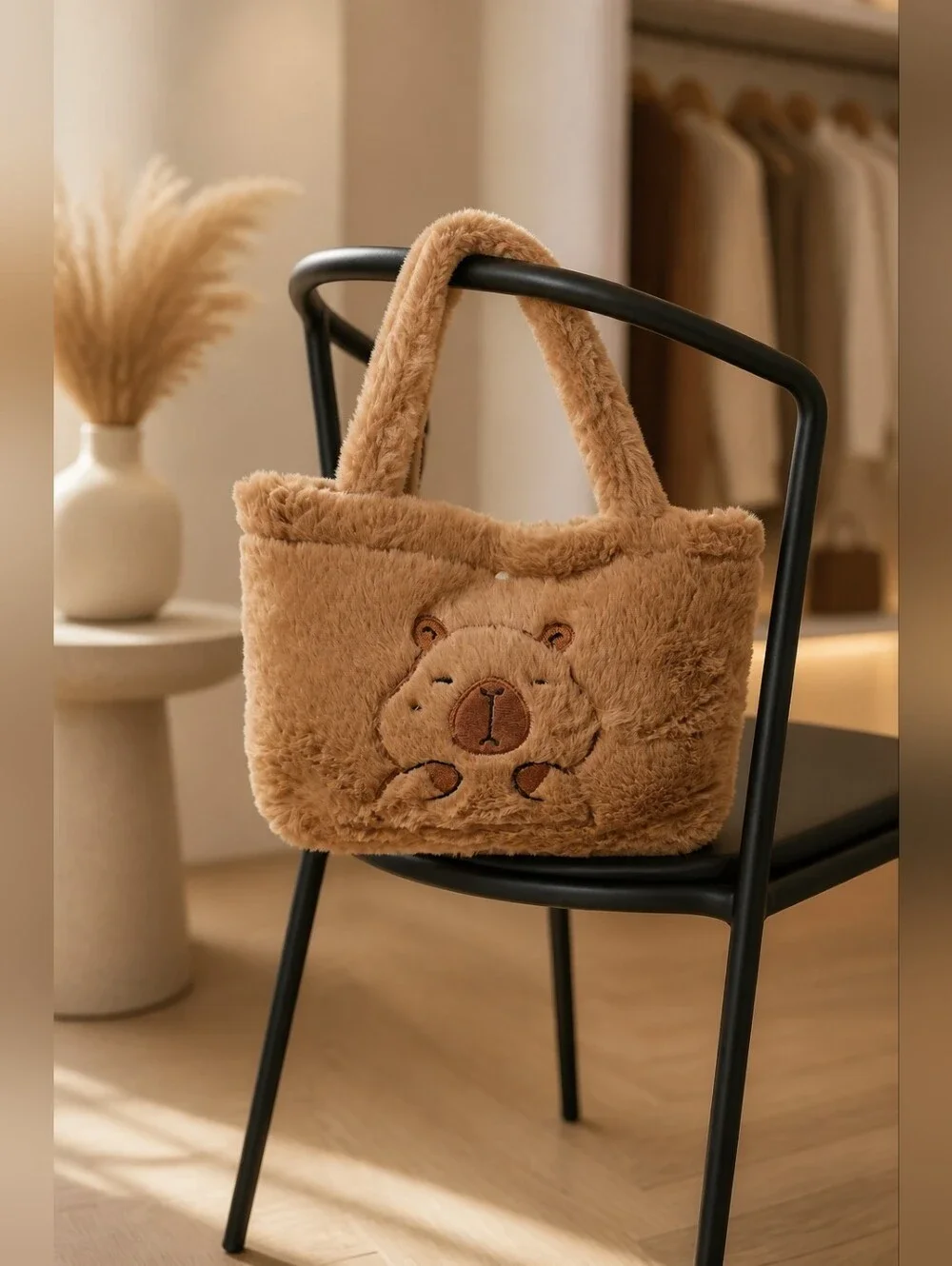 Capybara Small Plush Tote Bag NIP